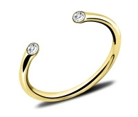 Gold Plated Silver Rings NSR-532-GP